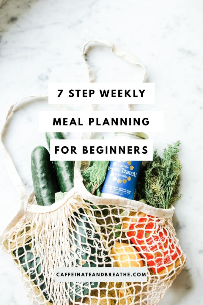 MEAL PLANNING FOR BEGINNERS (EASY STEP BY STEP ROUTINE)! - Caffeinate ...